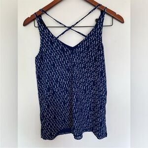 Stylish Navy Patterned Camisole